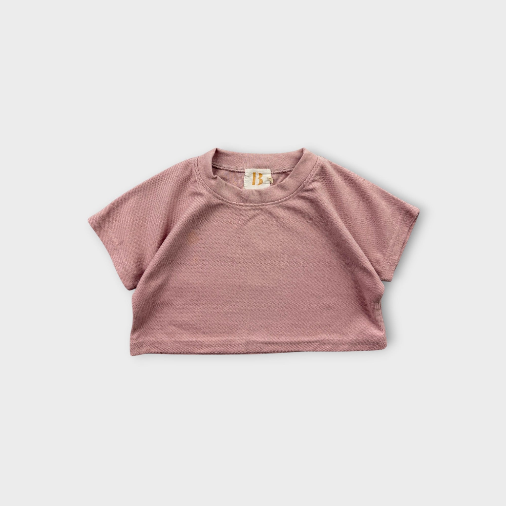 Pink Cropped T-Shirt, Size 3
