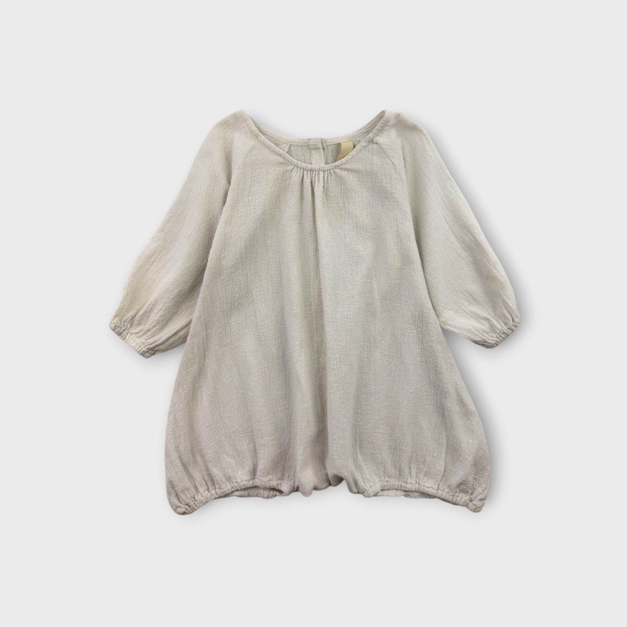 Millk White Muslin Romper, Size 3