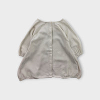 Millk White Muslin Romper, Size 3