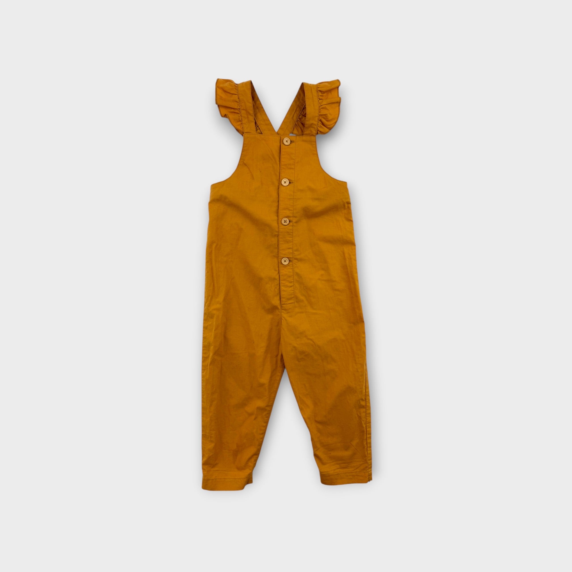 Nature Baby Mustard Jumpsuit, Size 3