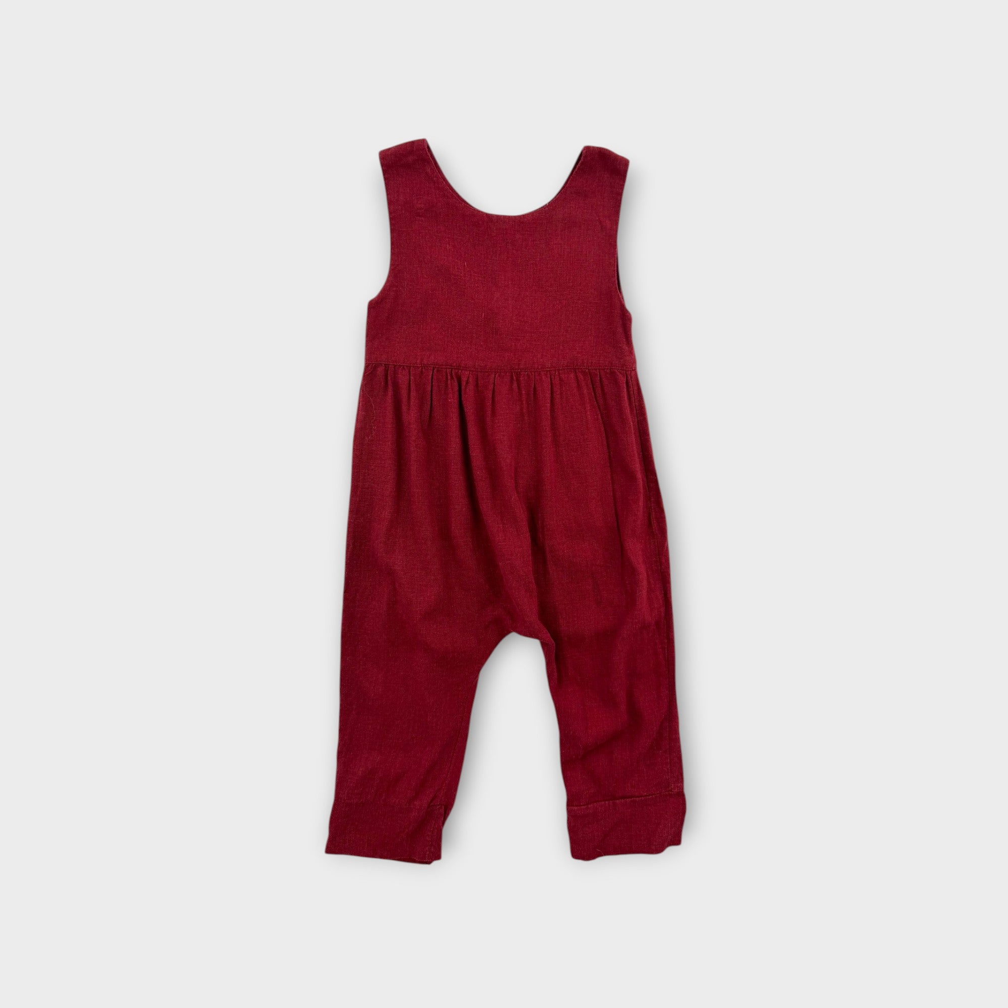 Piper & Me Burgundy Jumpsuit, Size 3