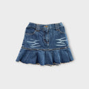Now Pleated Denim Skirt, Size 4