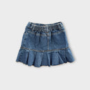 Now Pleated Denim Skirt, Size 4