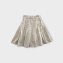 Vintage White Pleated Skirt, Size 4-5