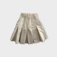 Vintage White Pleated Skirt, Size 4-5