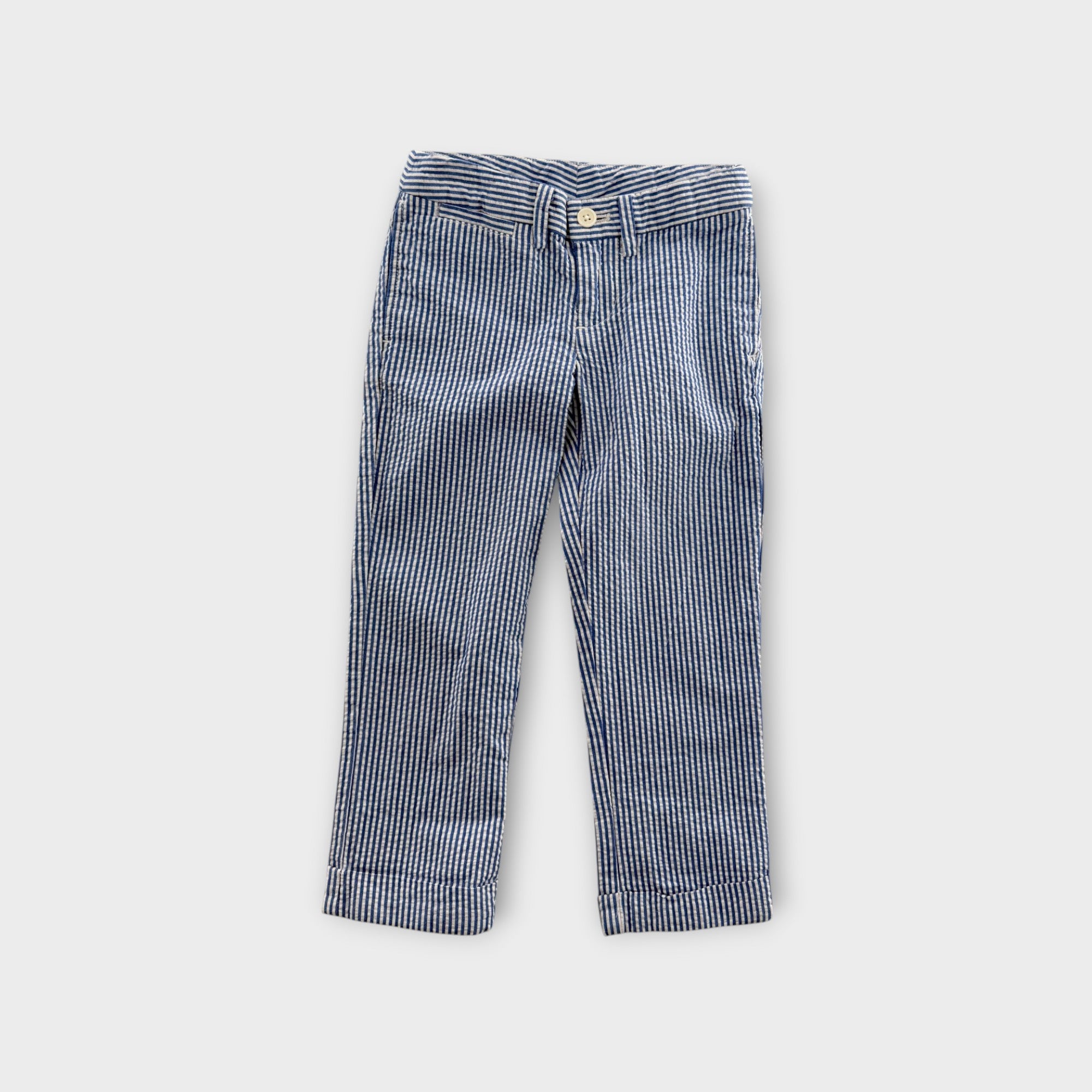 RL Blue Stripe Pants, Size 4