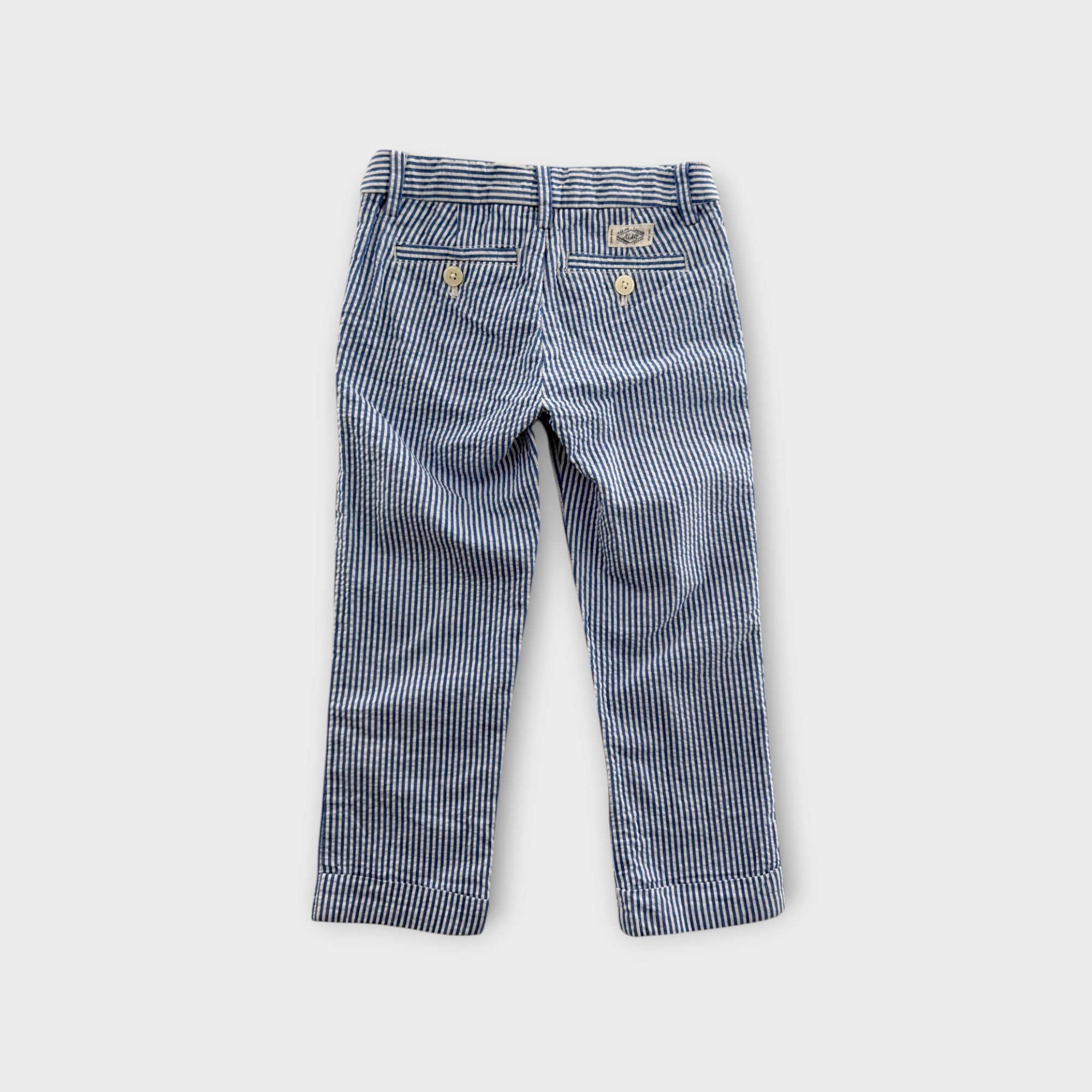 RL Blue Stripe Pants, Size 4