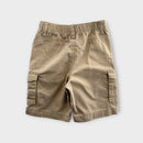 Khaki Herringbone Cargo Shorts, Size 4
