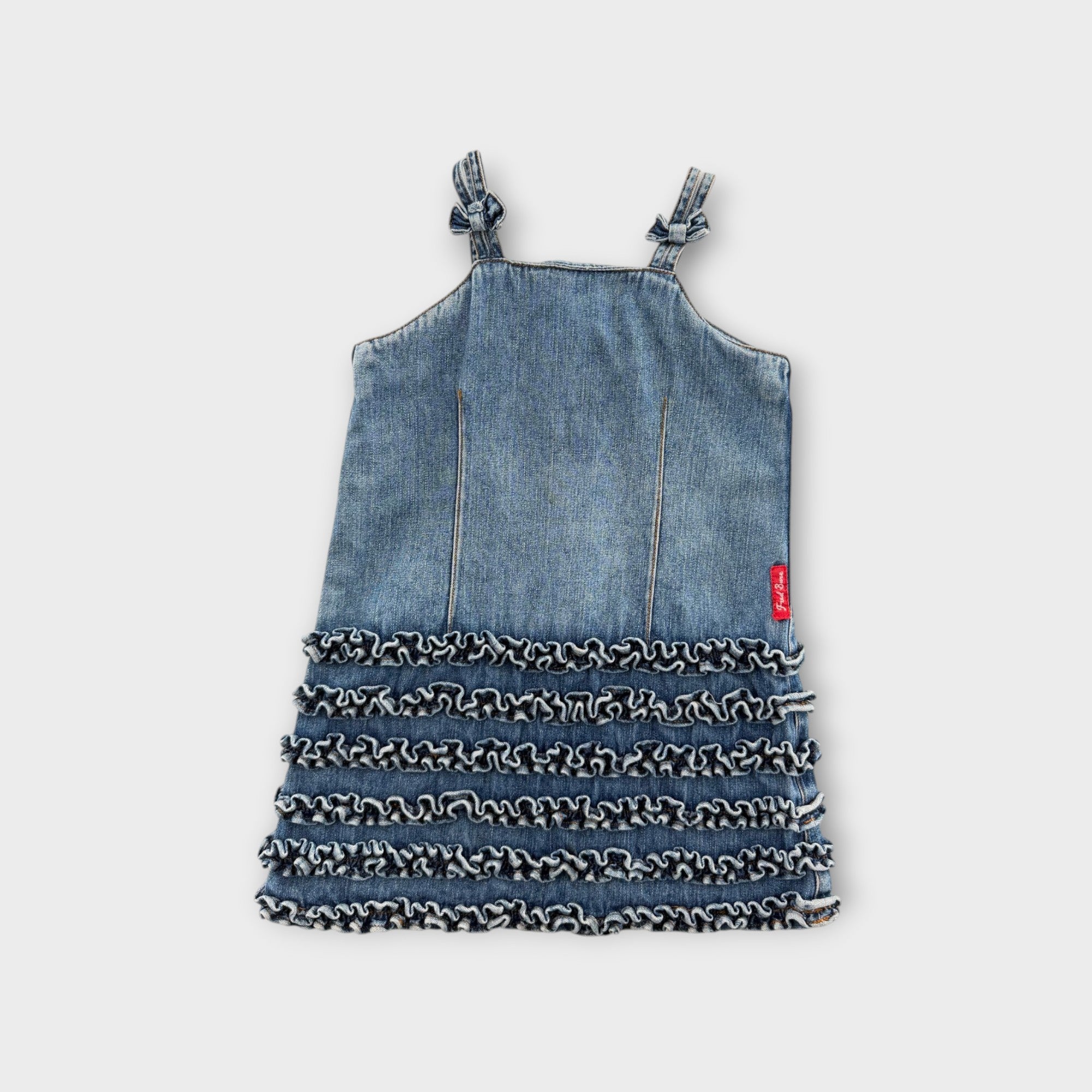 Retro Fred Bare Denim Dress, Size 4