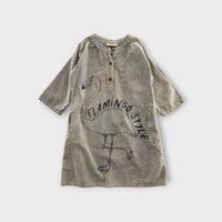 Bobo Choses Flamingo Dress, Size 4-5
