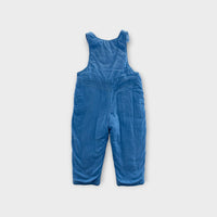 Blue Padded Corduroy Overalls, Size 4
