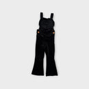 Rock Your Kid Heart Black Overalls, Size 4
