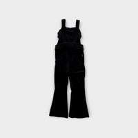 Rock Your Kid Heart Black Overalls, Size 4