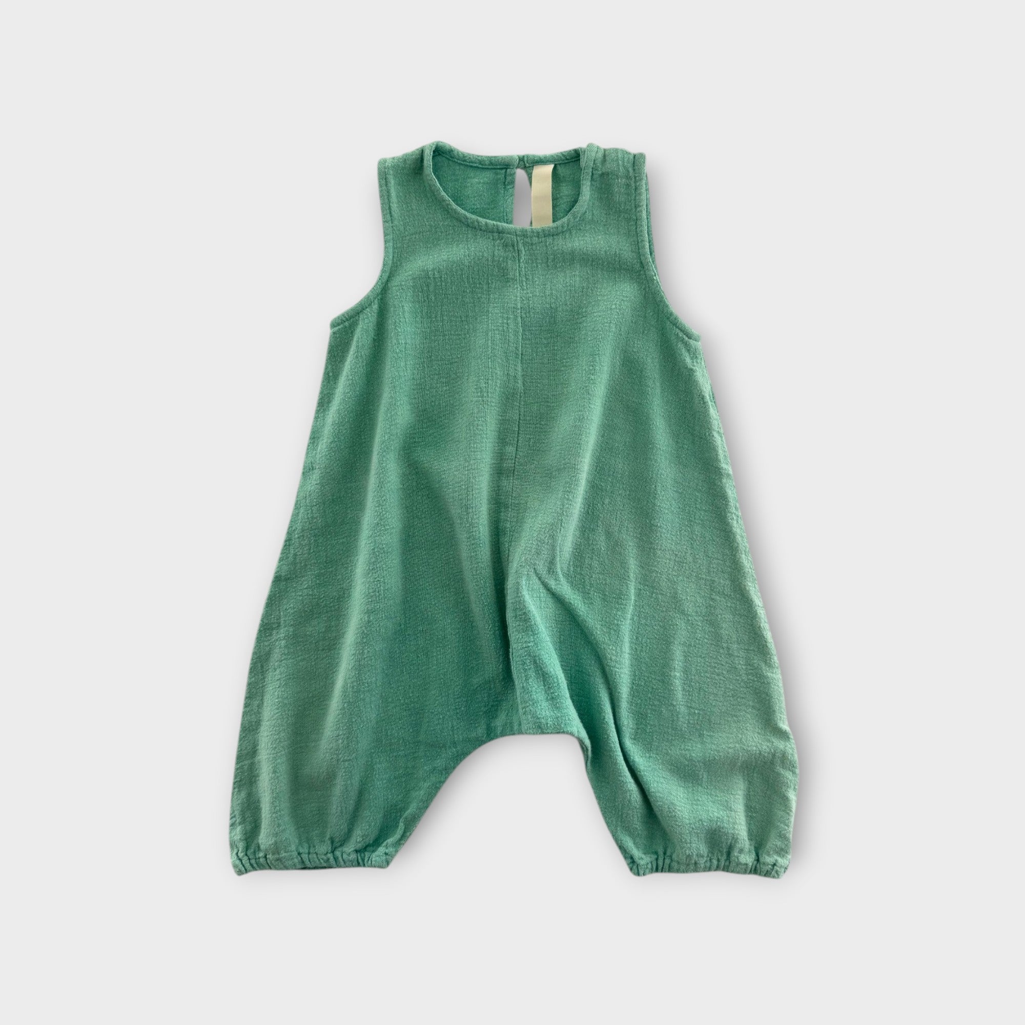 Millk Green Muslin Jumpsuit, Size 3