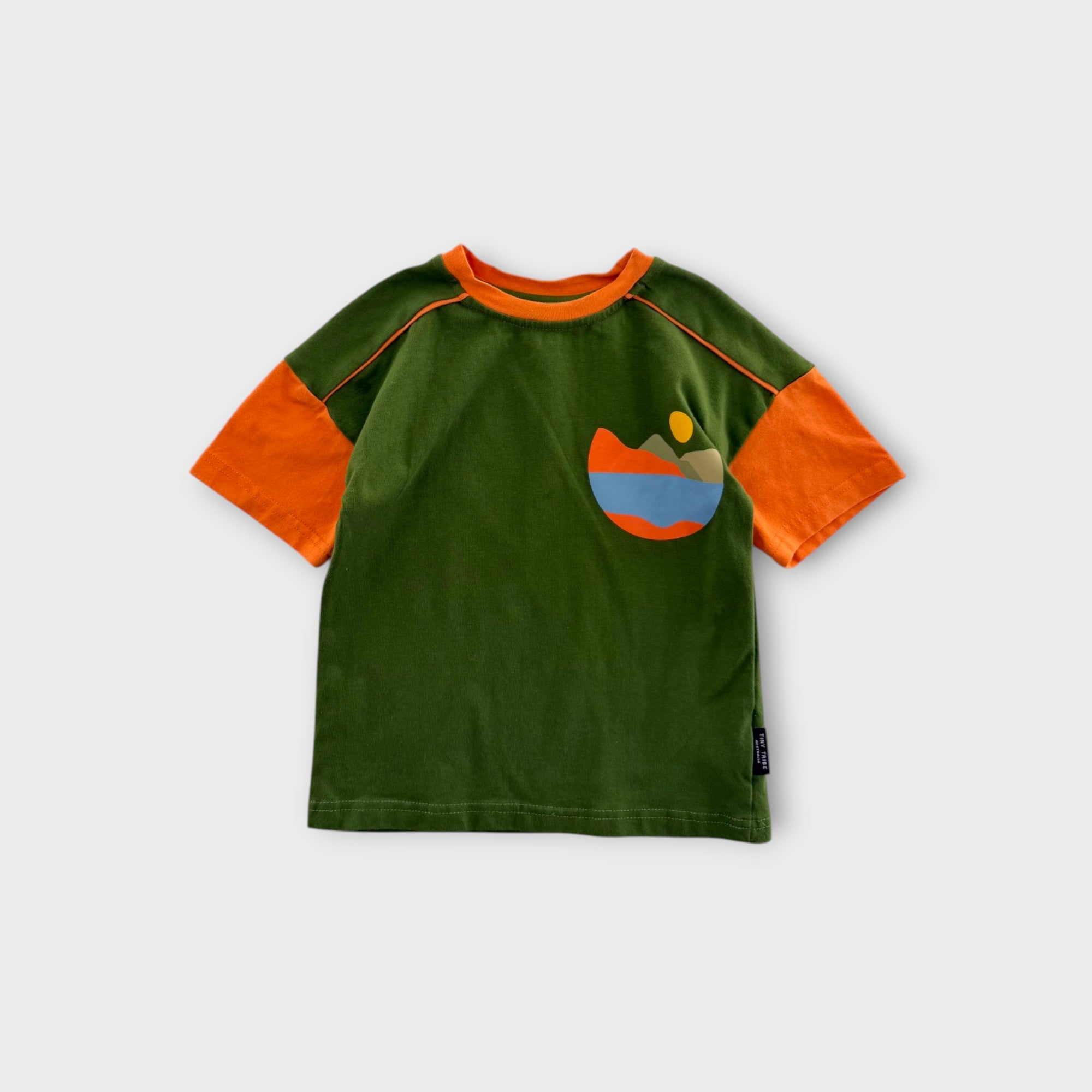 Tiny Tribe Two-Tone T-Shirt, Size 4