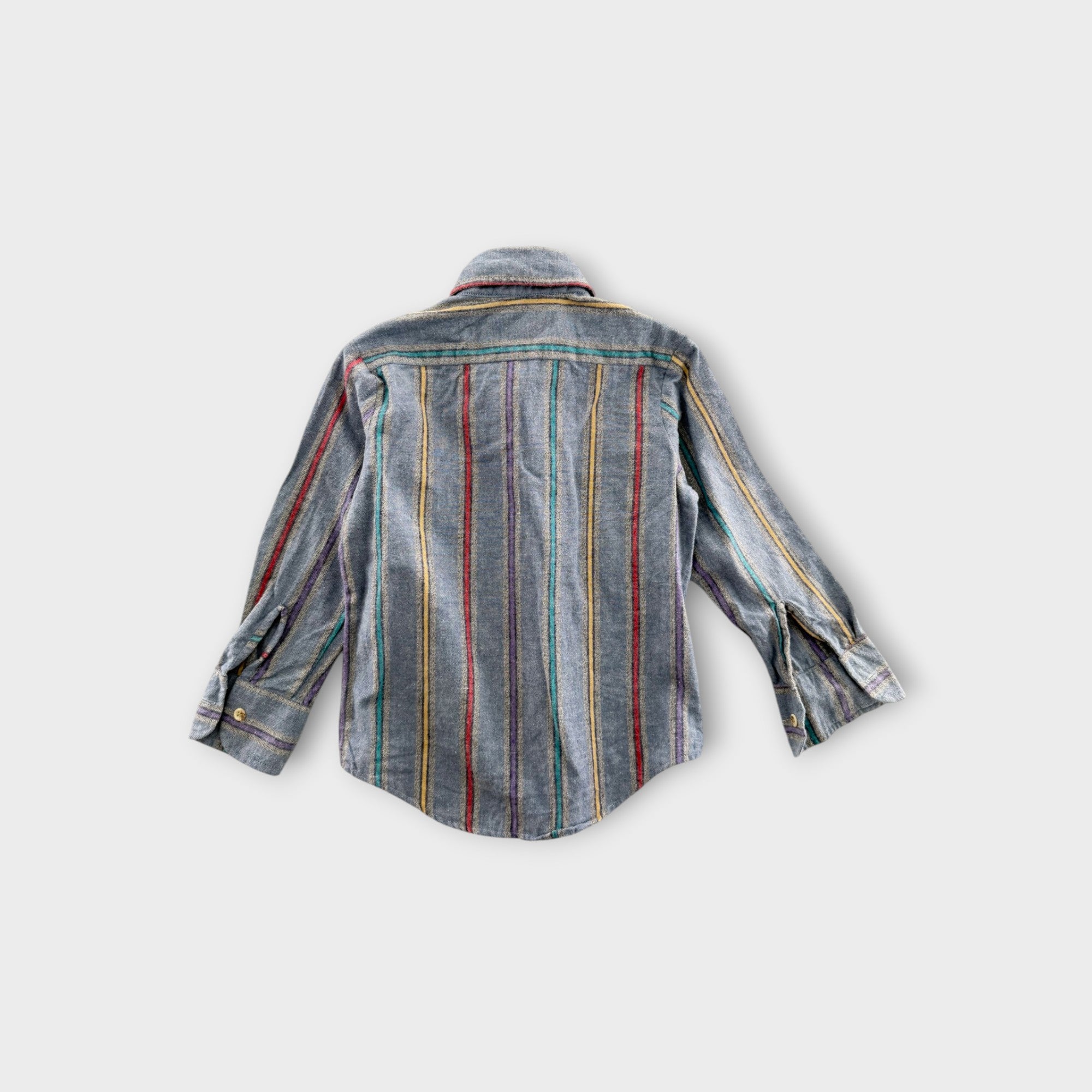 Vintage Flannel Striped Shirt, Size 4