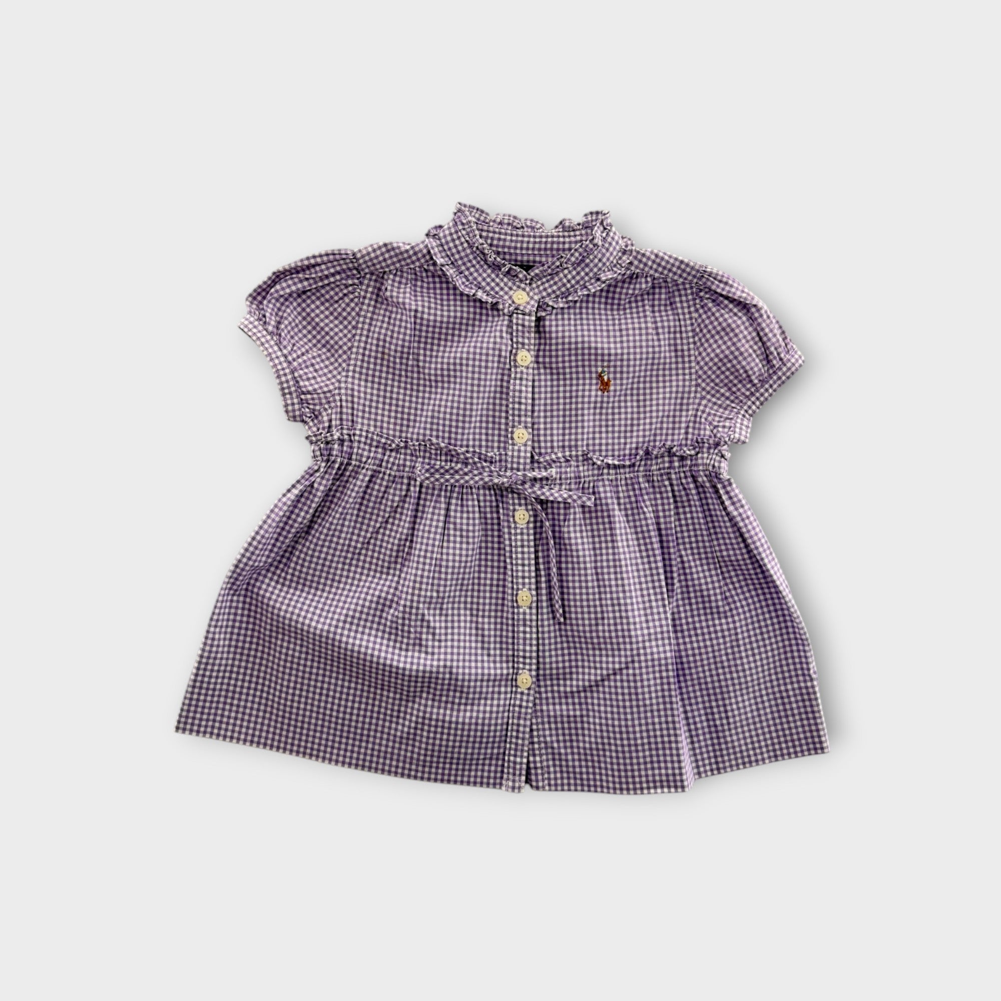 RL Gingham Blouse, Size 4