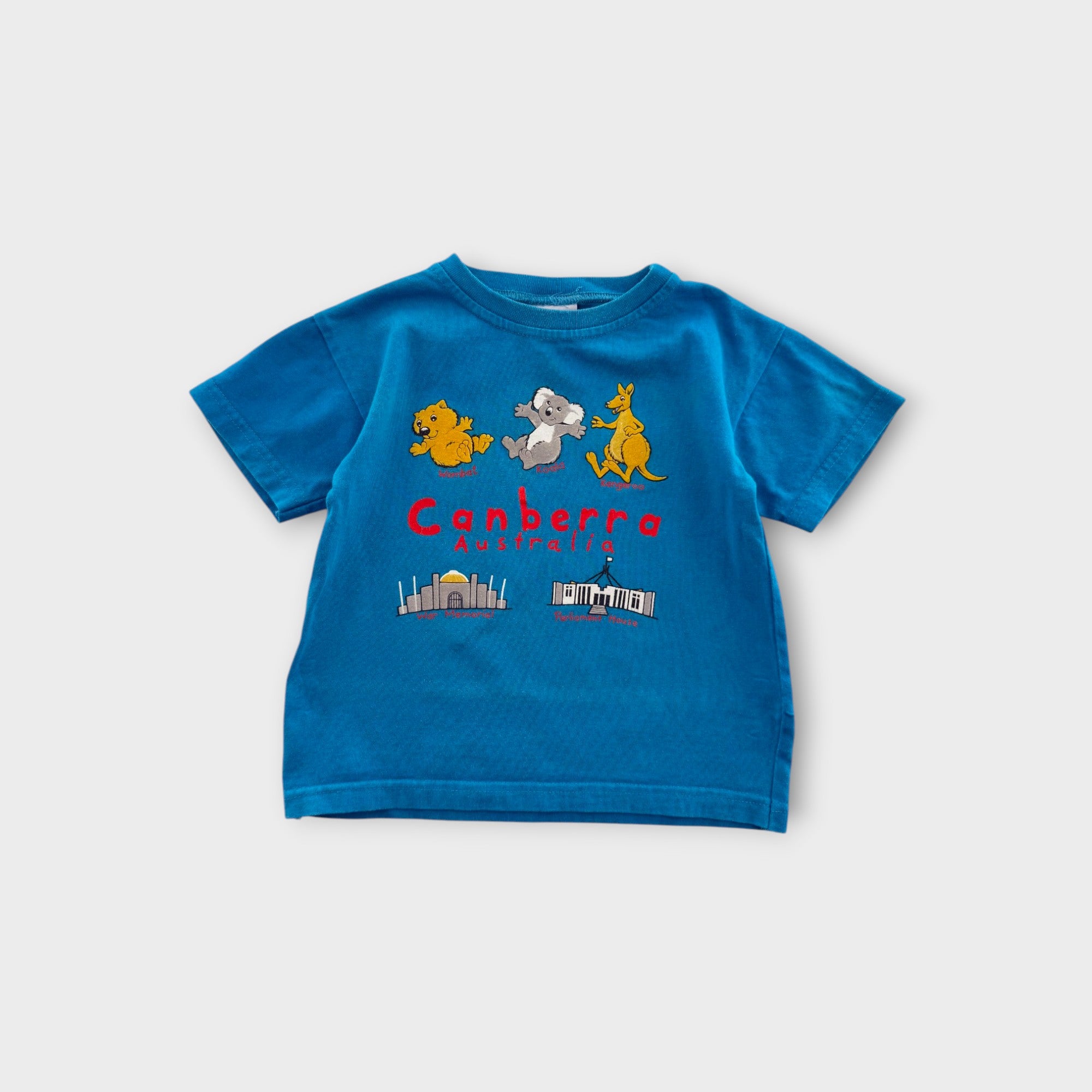 Retro Canberra Souvenir T-Shirt, Size 4