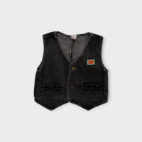Vintage Denim Vest, Size 4-5