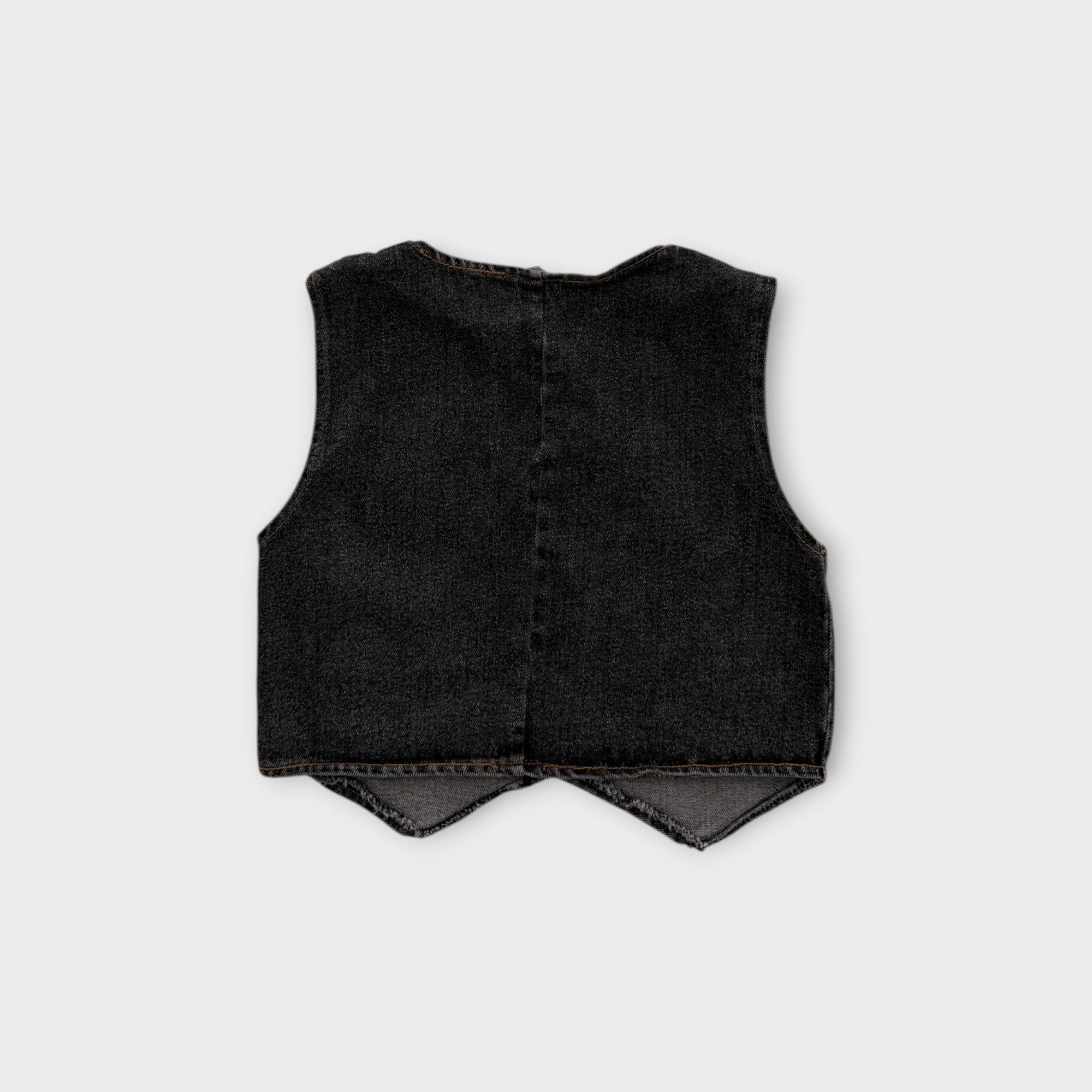 Vintage Denim Vest, Size 4-5