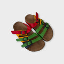 Triple Strap Birkenstock Sandals, Size EU 30