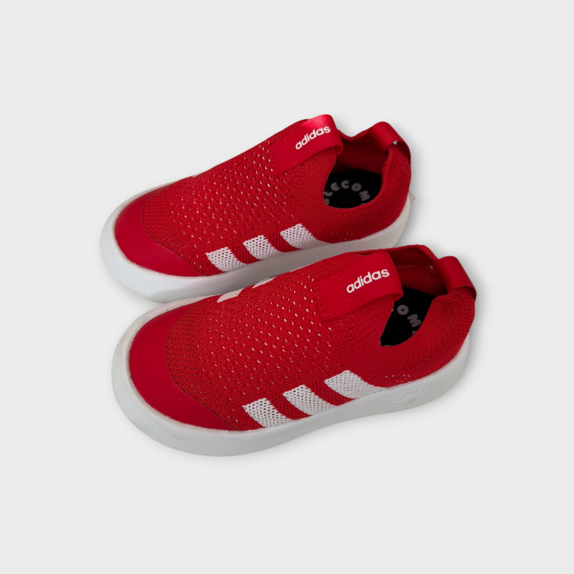 Adidas Red Comfy Bubble Sneakers, Size EU 27