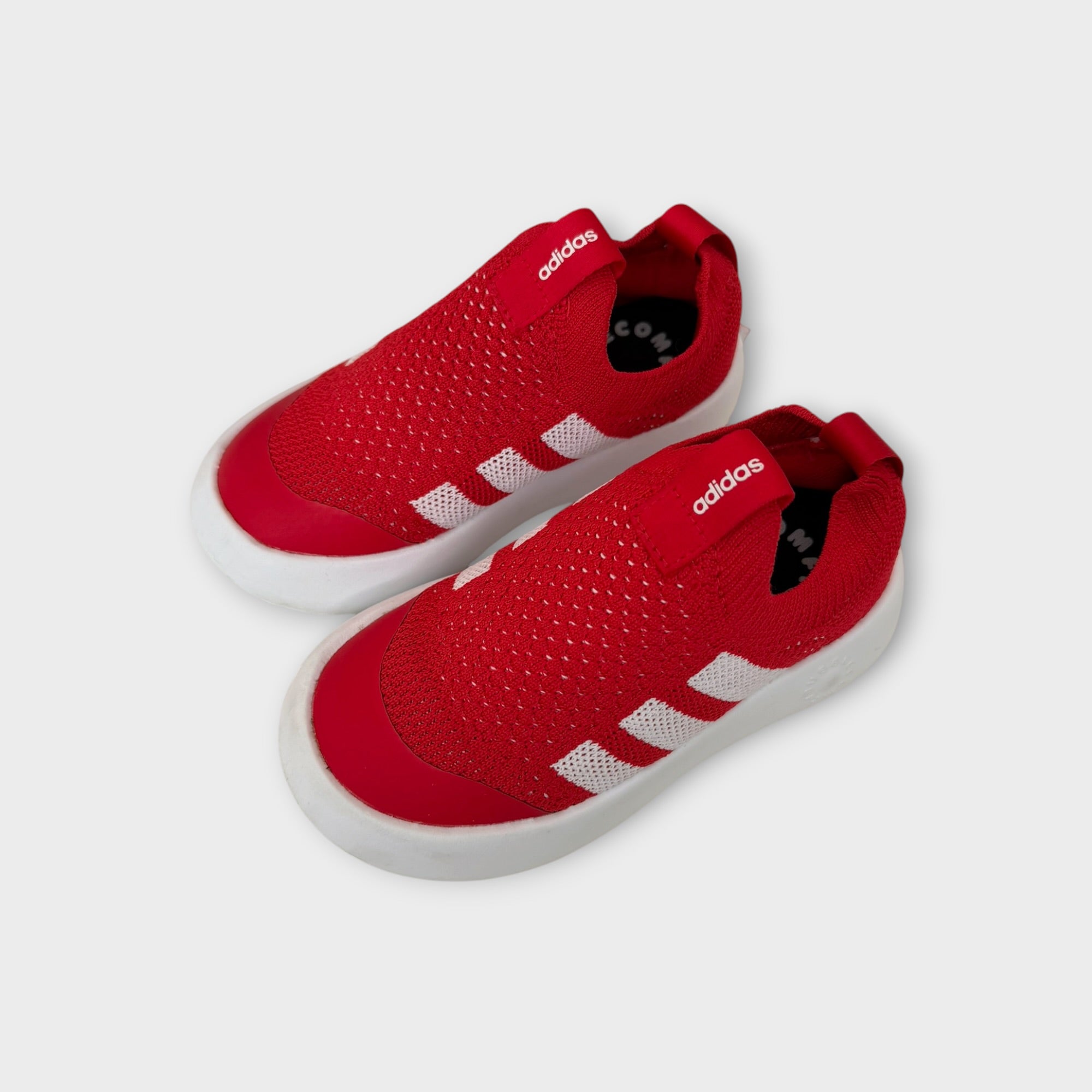 Adidas Red Comfy Bubble Sneakers, Size EU 27