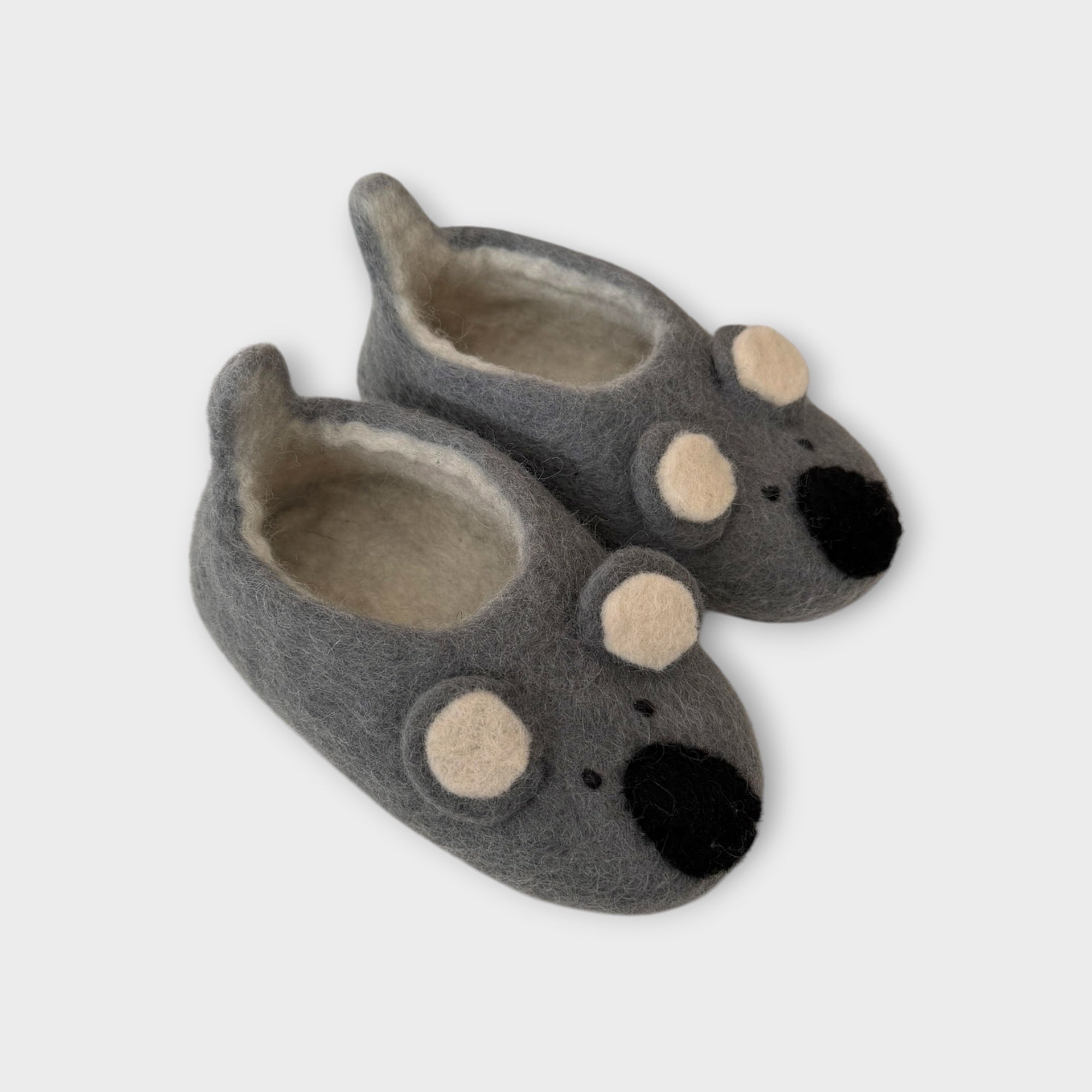 Koala Felt Slippers, Size EU 23