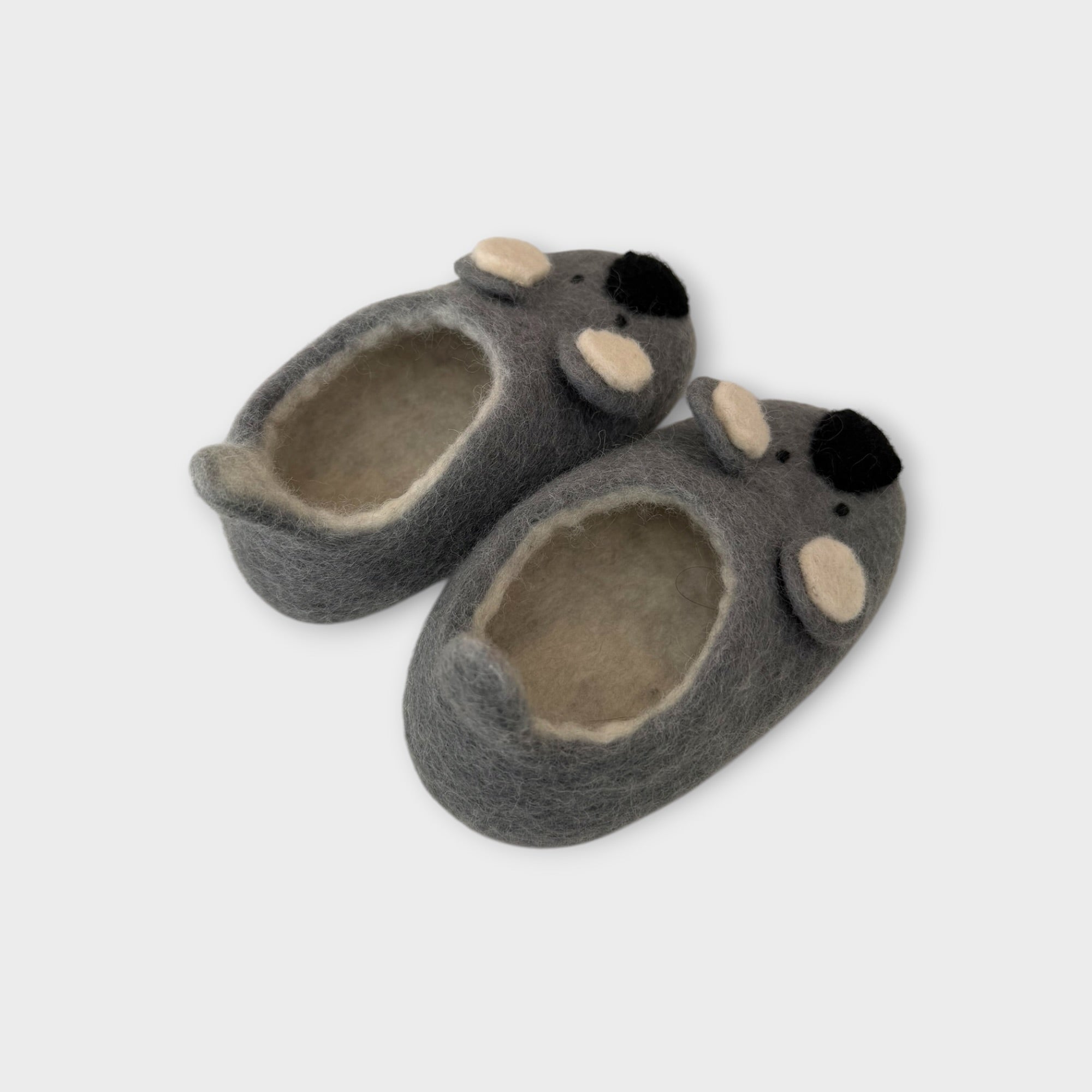 Koala Felt Slippers, Size EU 23