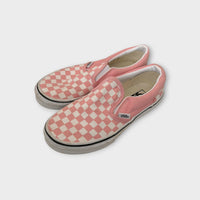 Pink Checkerboard Vans, Size EU 34