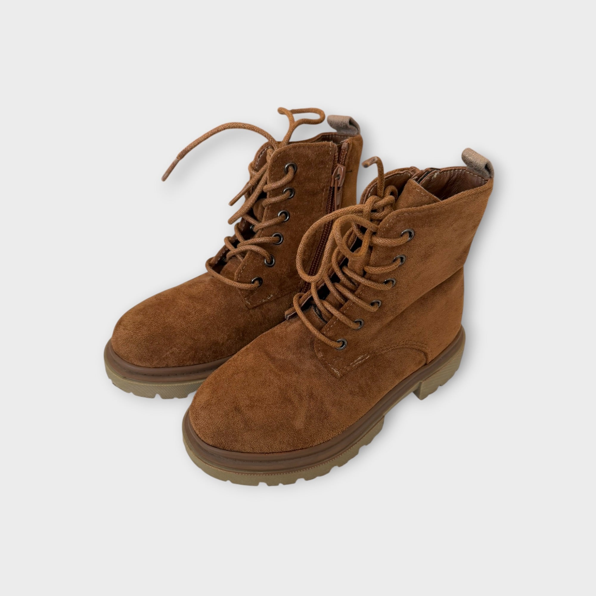 Brown Suede Boots, Size EU 28