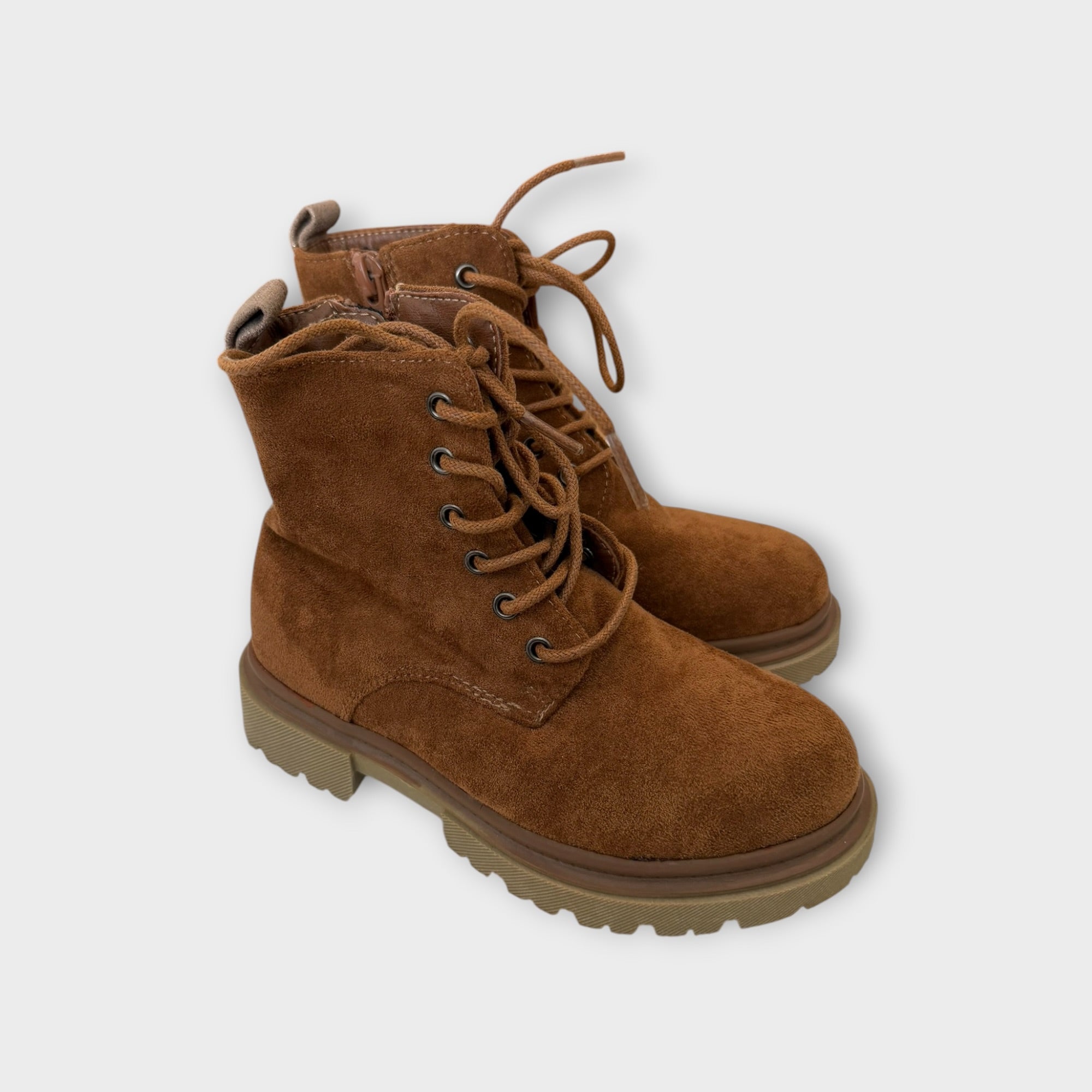Brown Suede Boots, Size EU 28