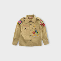 Vintage Boys Scout Shirt, Size 5-6