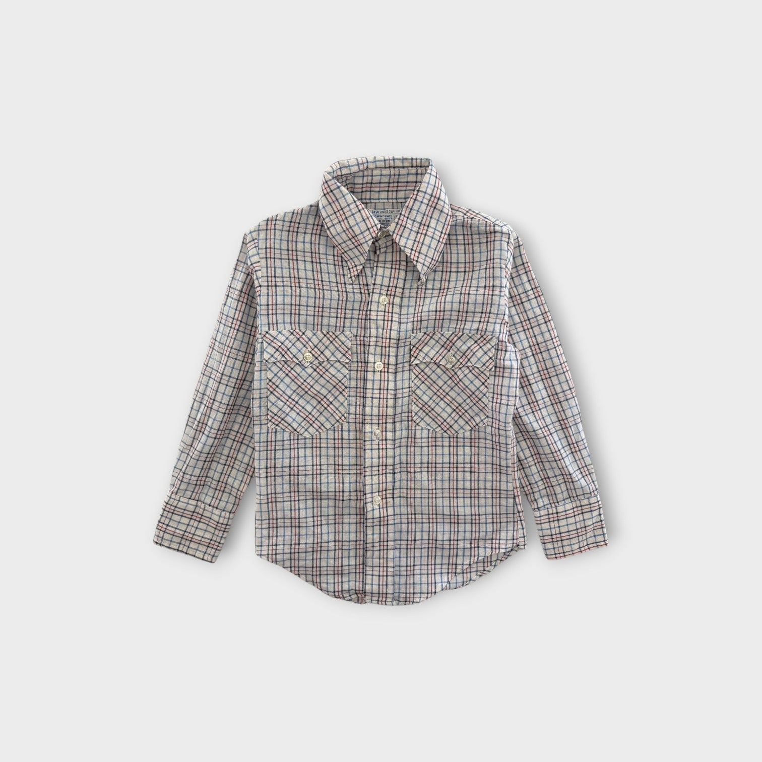 Vintage Check Shirt, Size 7-8