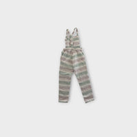 Feather Drum Linen Jumpsuit, Size 6
