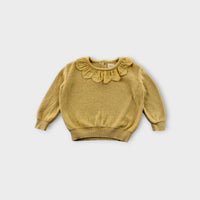 Quincy Mae Scallop Collar Jumper, Size 0