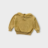 Quincy Mae Scallop Collar Jumper, Size 0