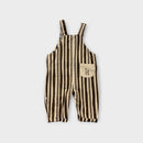 Cinnamon Baby Striped Overalls, Size 1