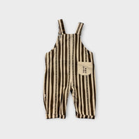 Cinnamon Baby Striped Overalls, Size 1