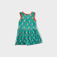 Toby Tiger Seagull Dress, Size 5-6