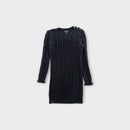 RL Navy Cable Knit Dress, Size 6