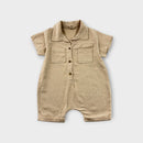 Bebe Holic Beige Romper, Size 0