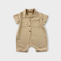 Bebe Holic Beige Romper, Size 0