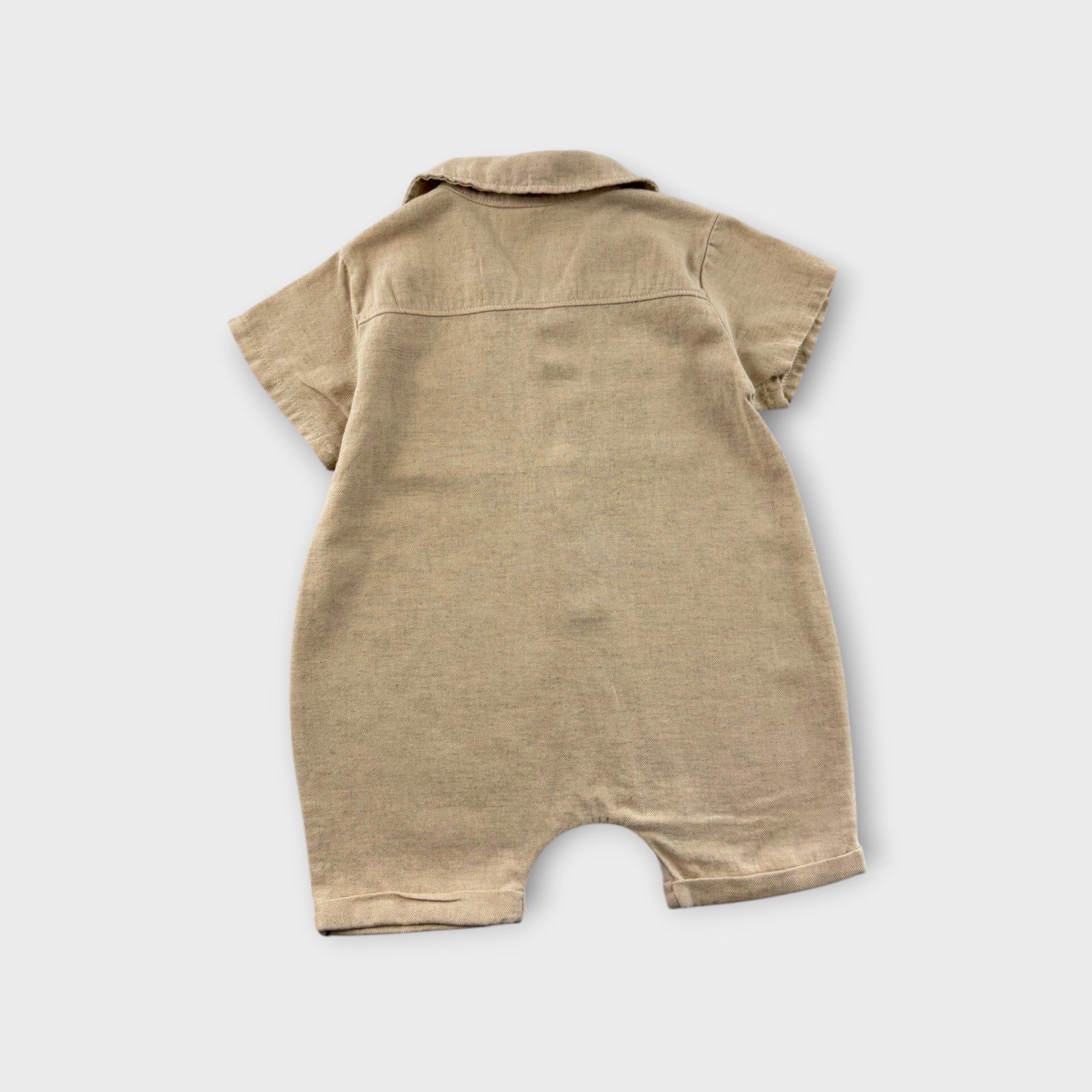 Bebe Holic Beige Romper, Size 0