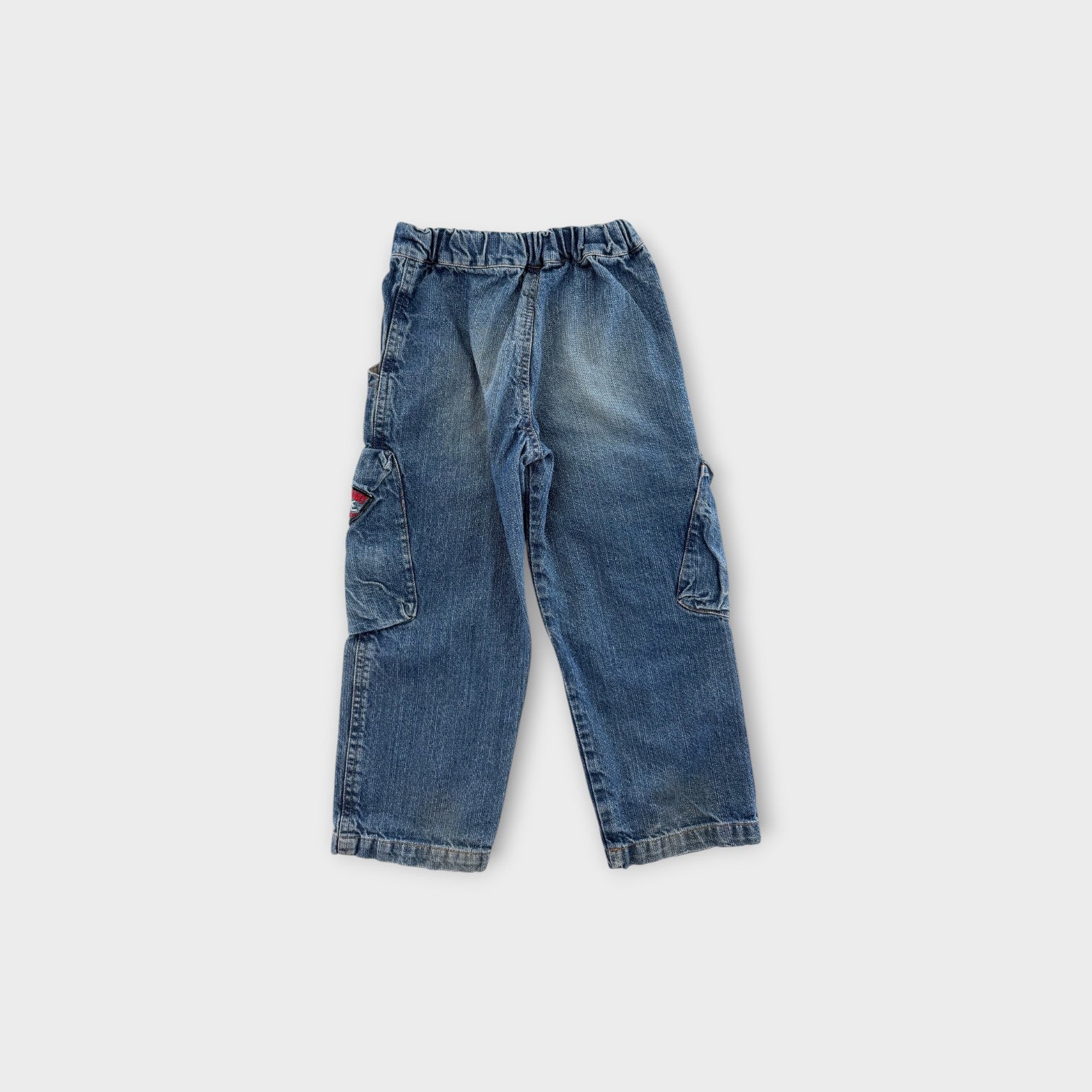 Retro Cargo Denim Jeans, Size 5