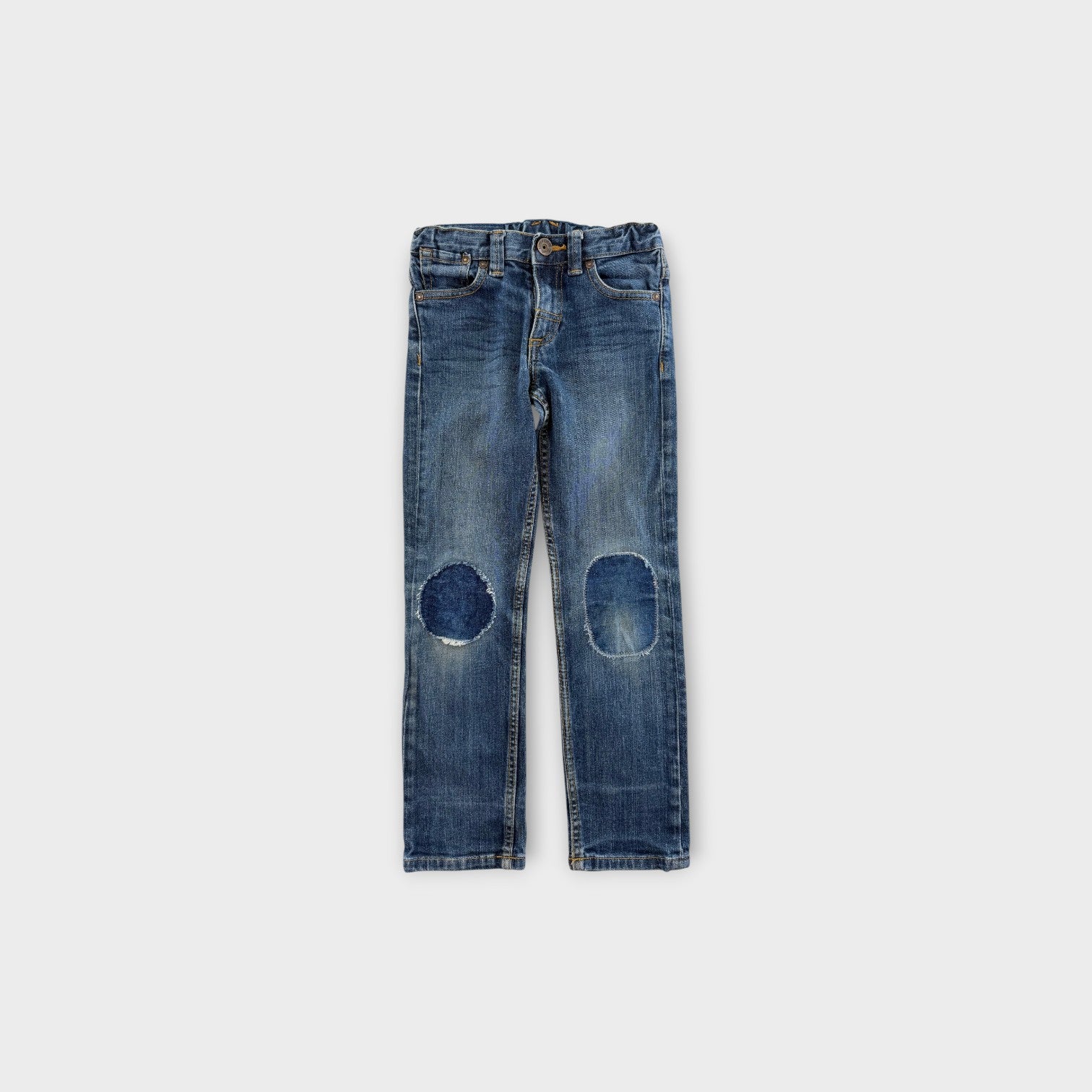 Knee Patch Denim Jeans, Size 5
