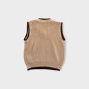Biege Knit Vest, Size 5-6