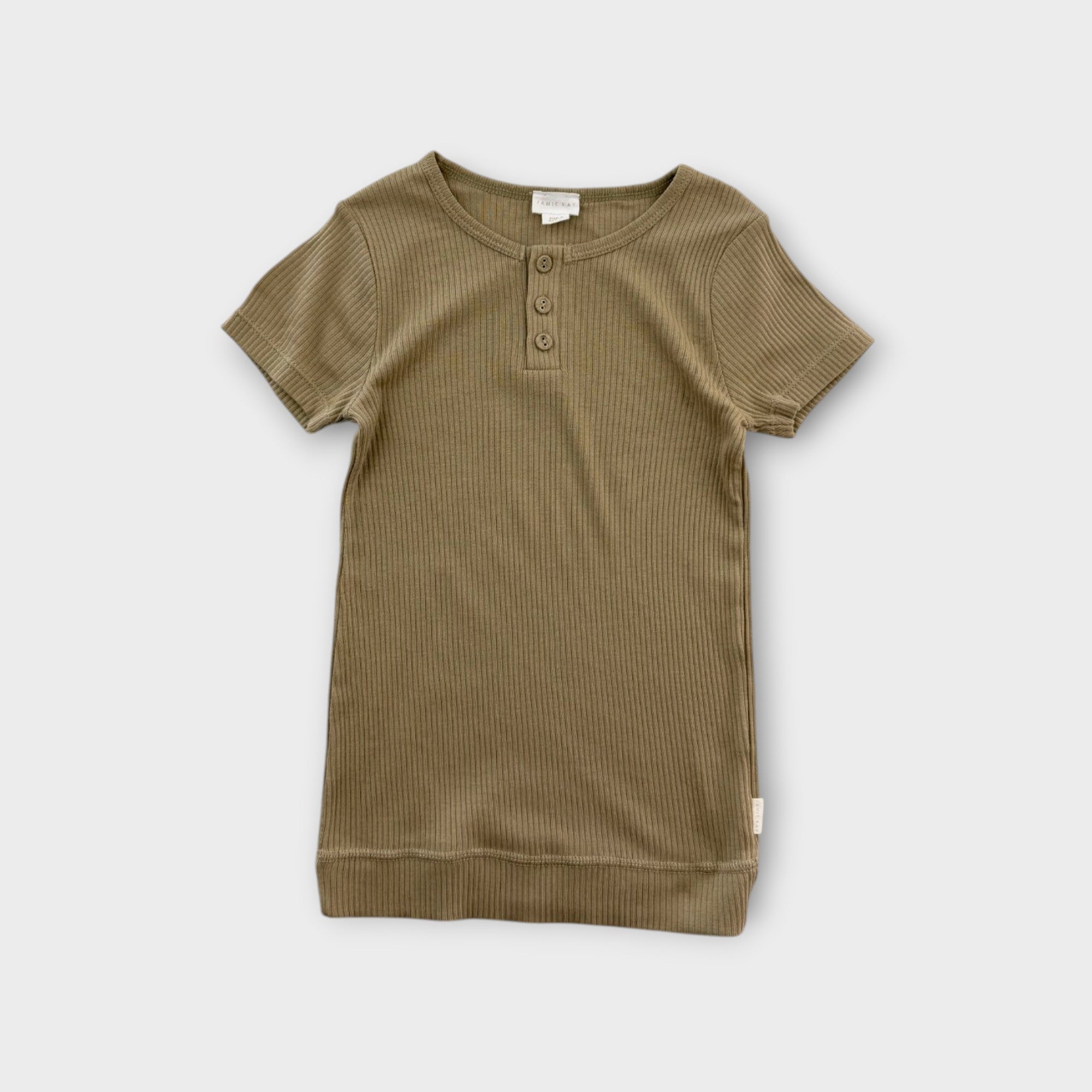 Jamie Kay Taupe T-Shirt, Size 6