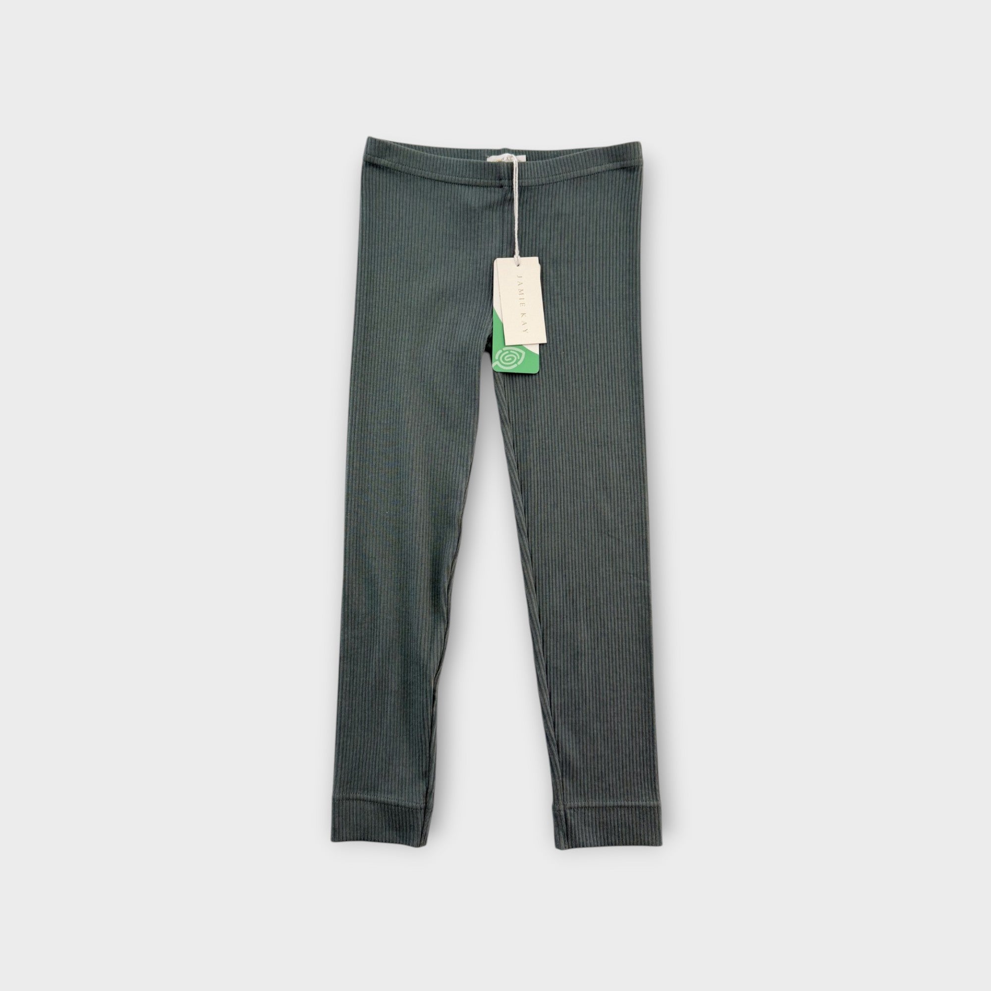 Jamie Kay Teal Ribbed Leggings, Size 6