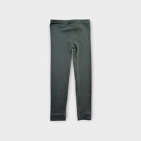 Jamie Kay Teal Ribbed Leggings, Size 6